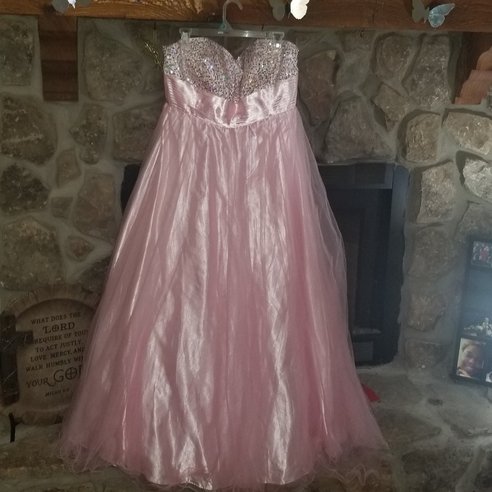 Cecily brown formal plus size gown 2x